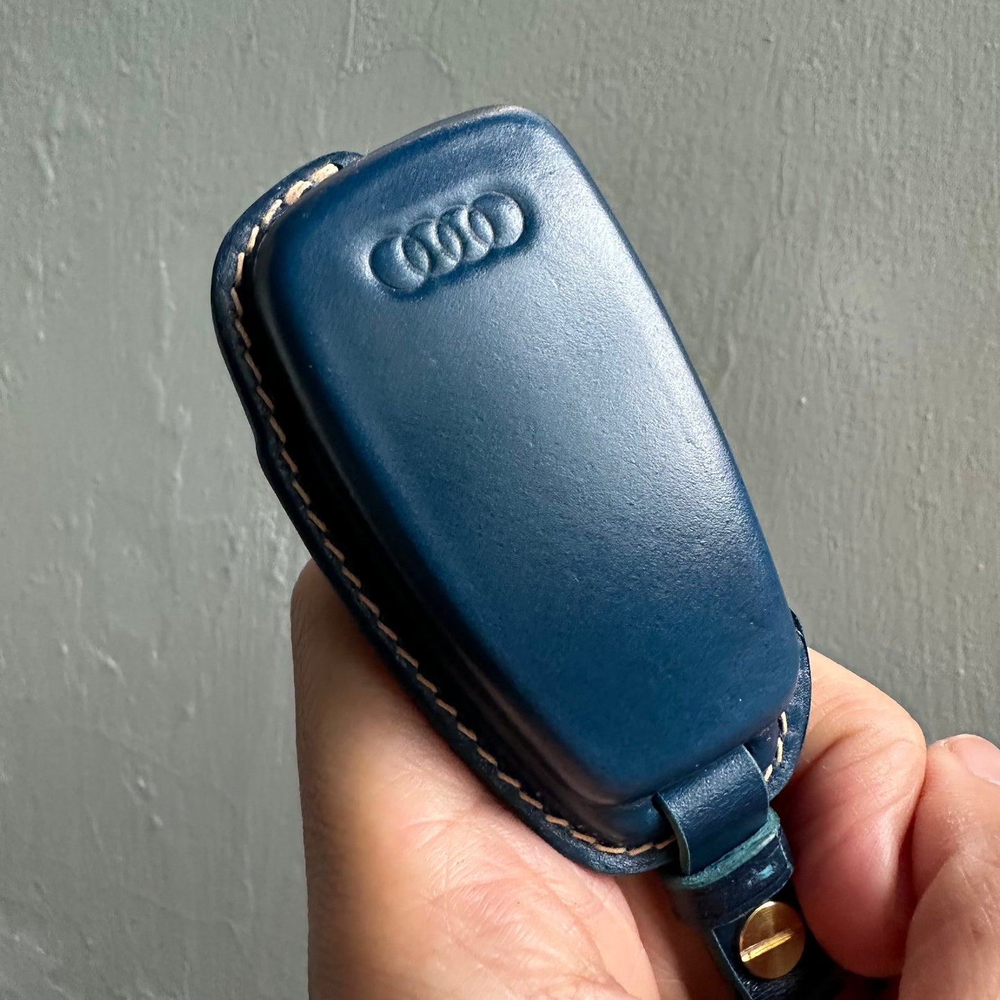 Audi key fob cover, Shell Cordovan