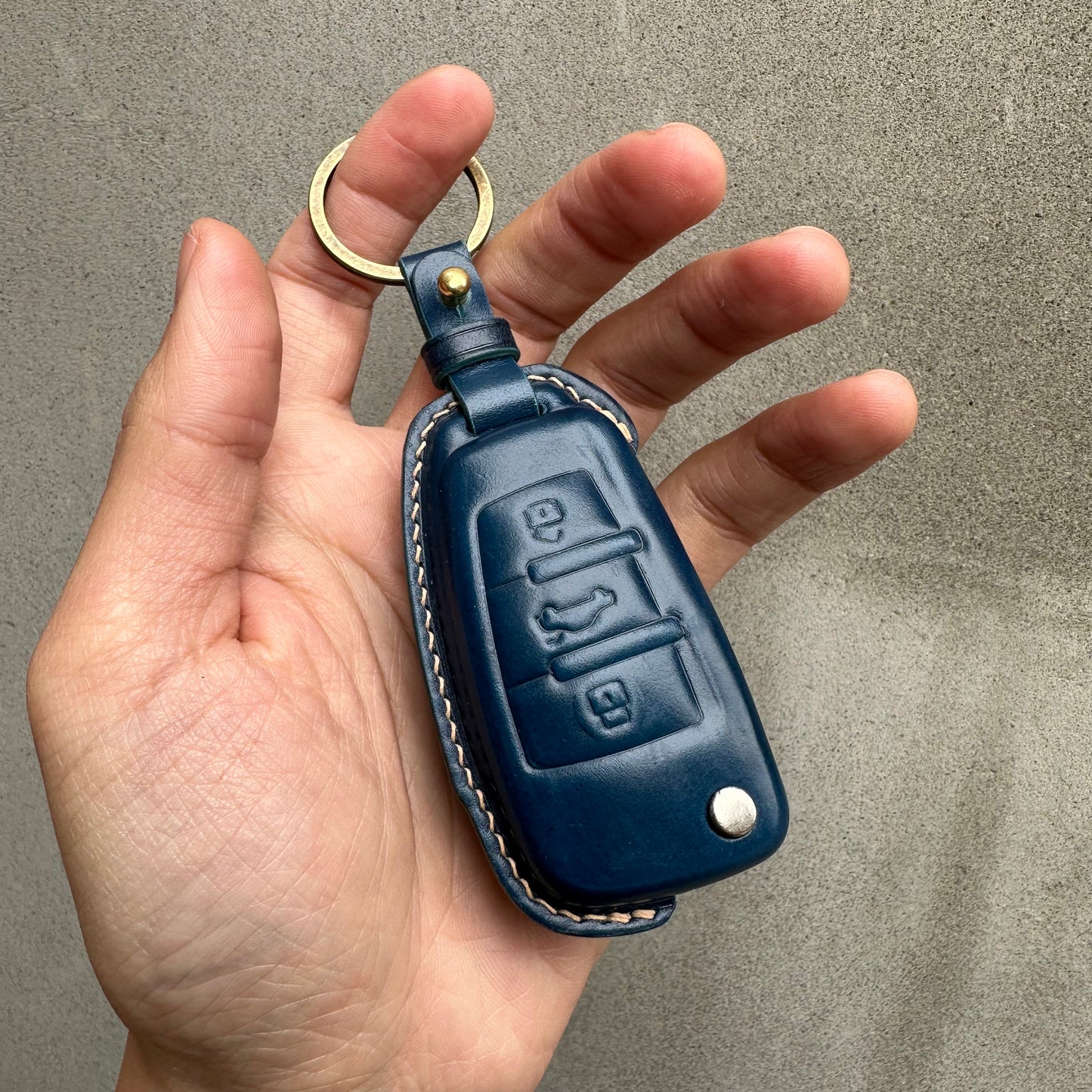 Audi key fob cover, Shell Cordovan