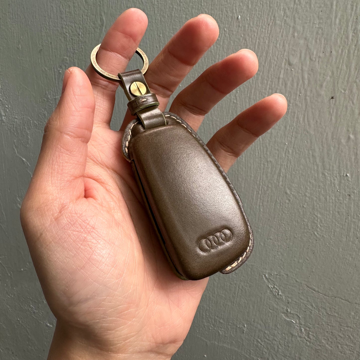 Audi key fob cover, Shell Cordovan