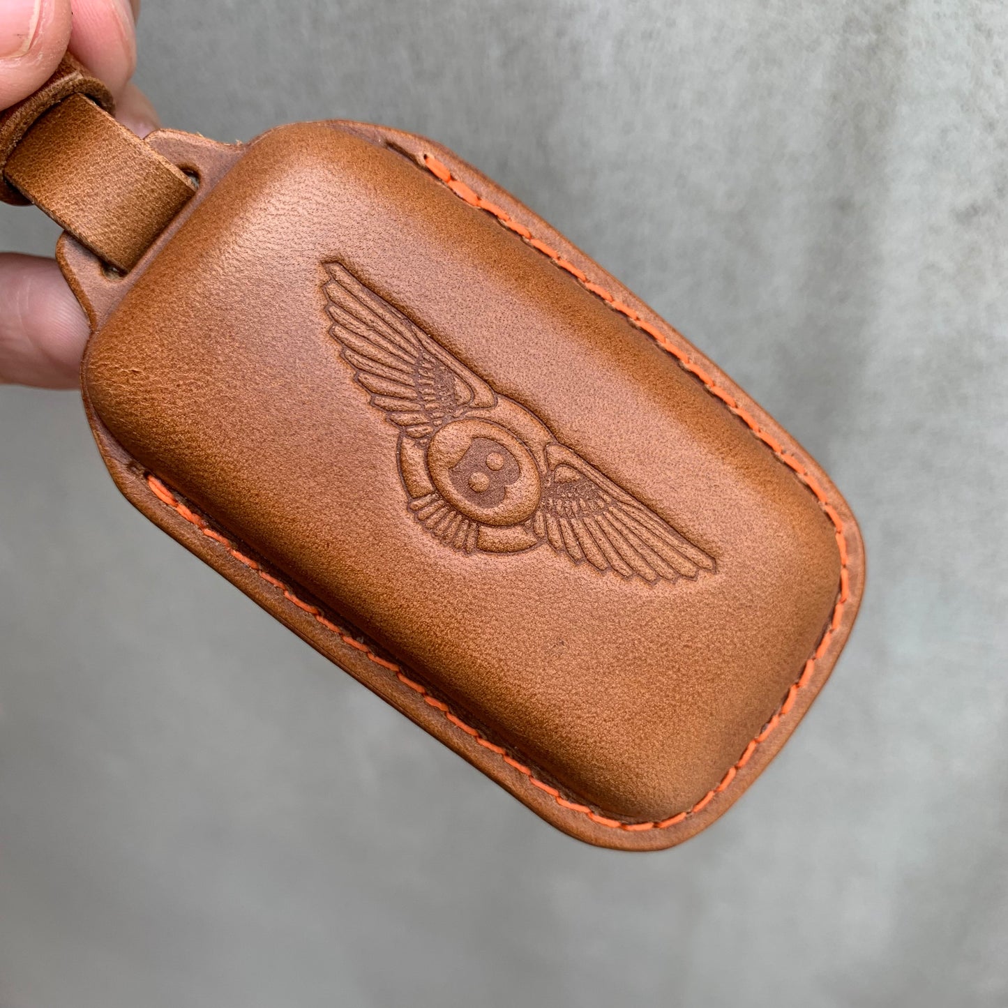 Bentley key fob cover, key case, Buttero Leather