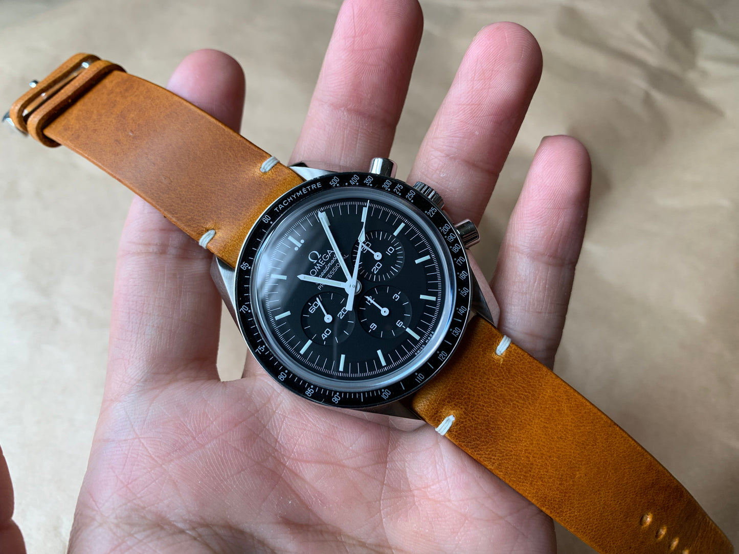 Italian Badalassi wax leather watch band