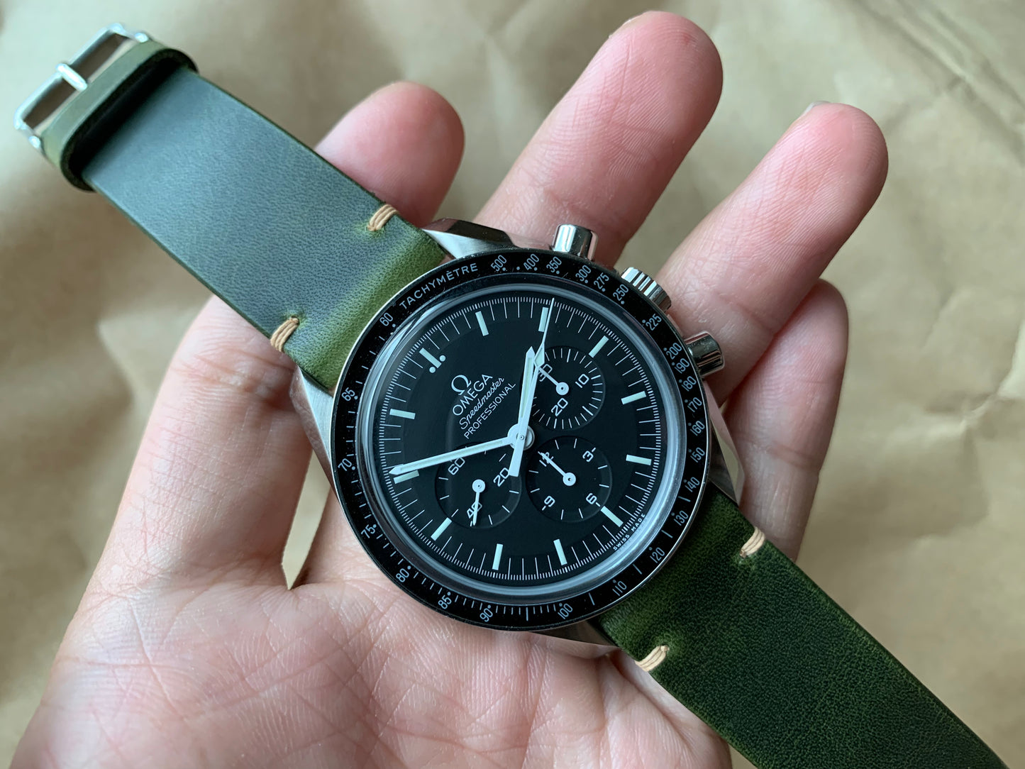 Italian Badalassi wax leather watch band