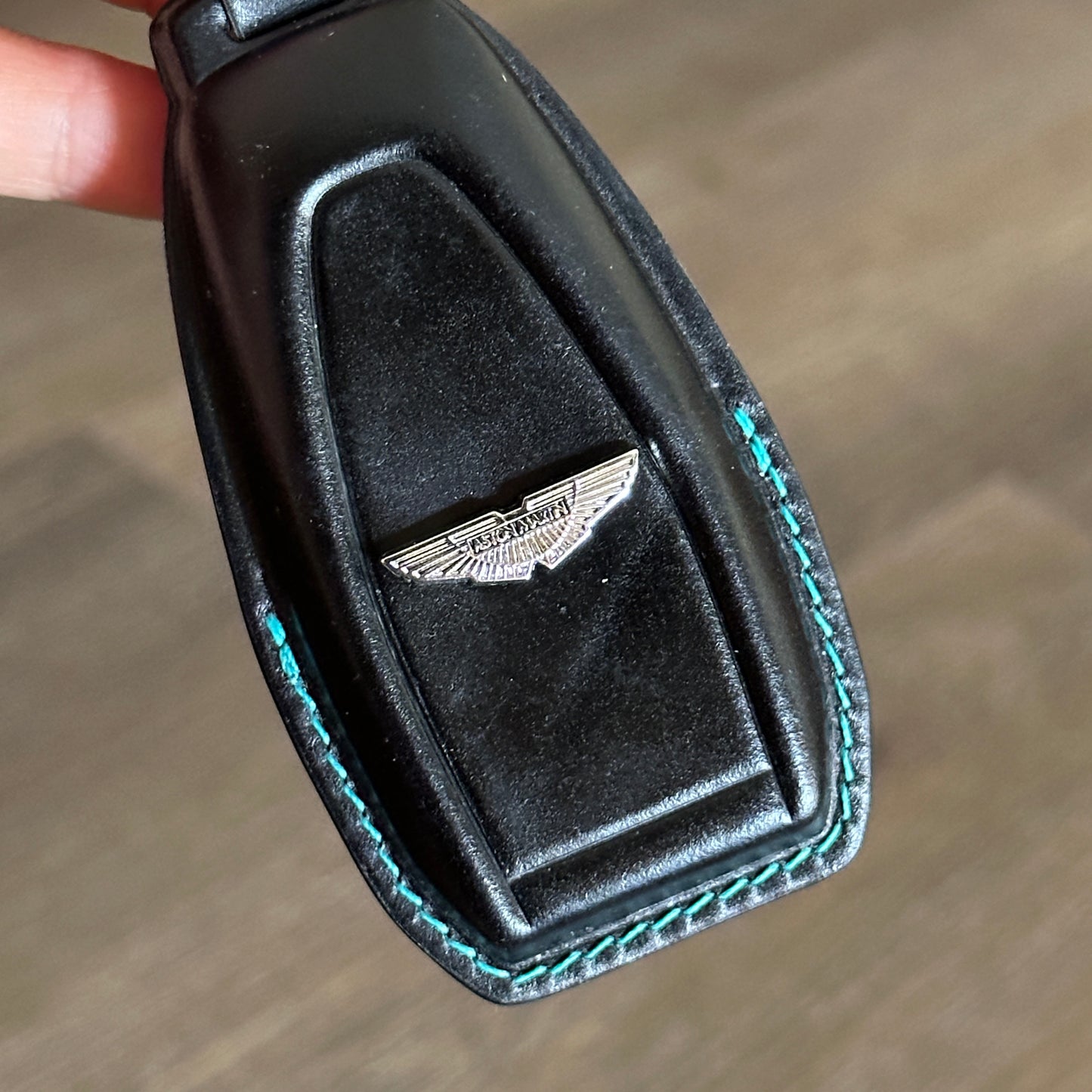 Aston Martin key fob cover, key case, Shell Cordovan