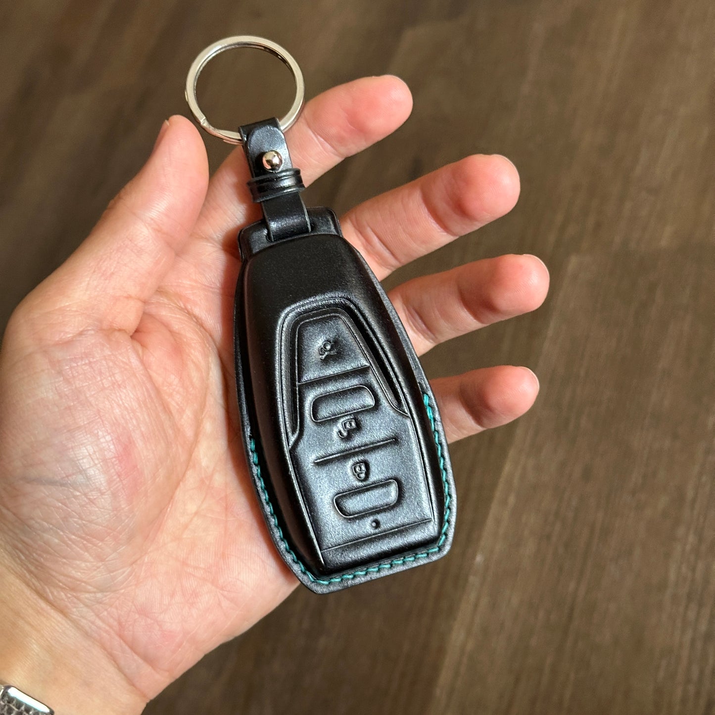 Aston Martin key fob cover, key case, Shell Cordovan