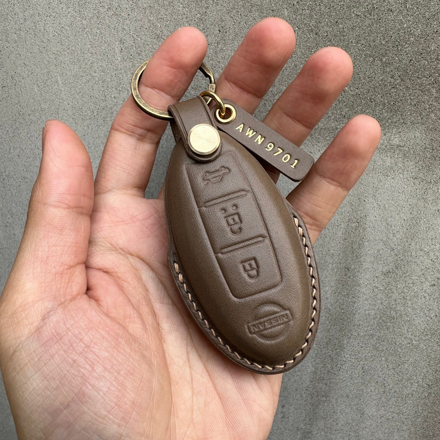 Nissan key fob cover, Buttero Leather key case