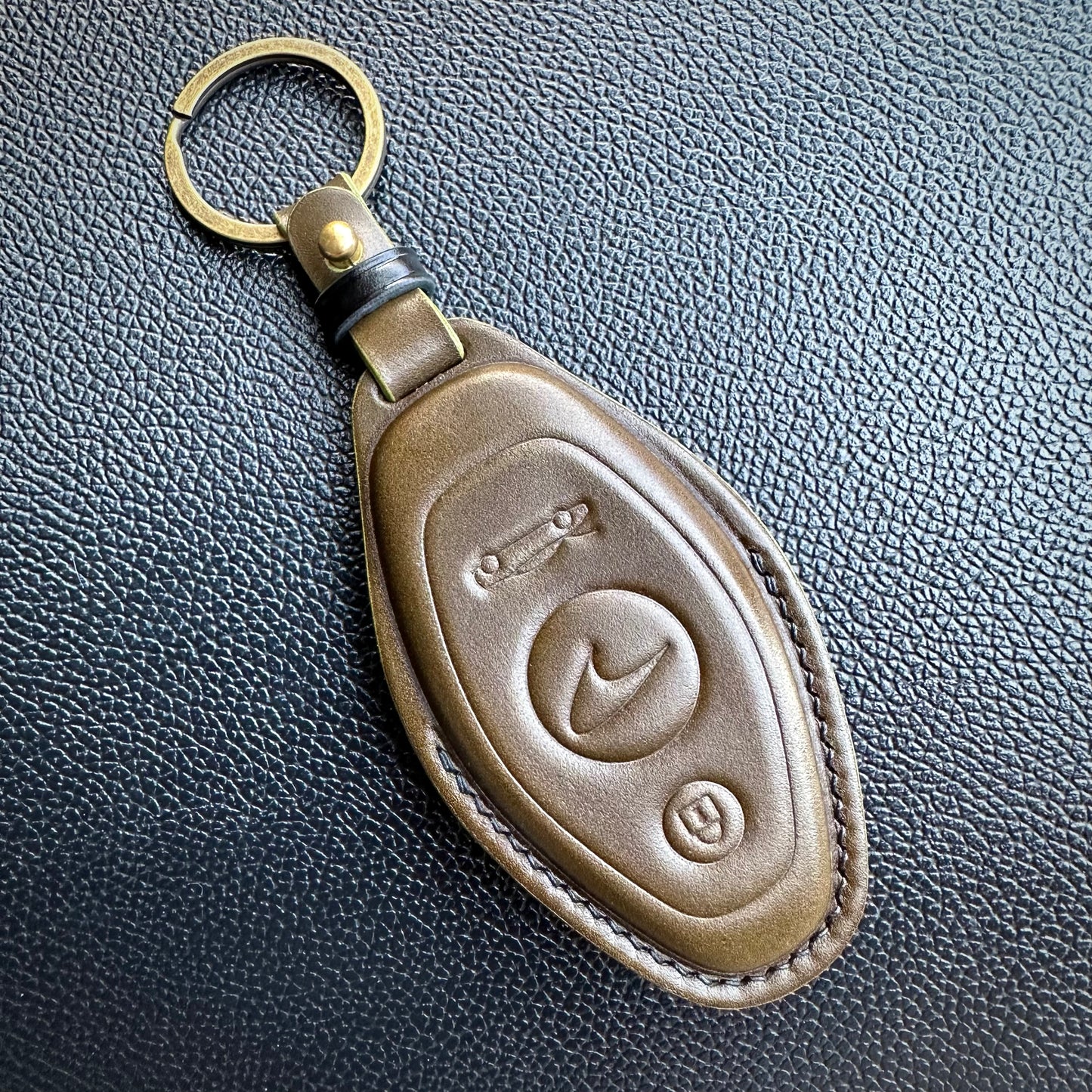 McLaren key fob cover, Shell Cordovan