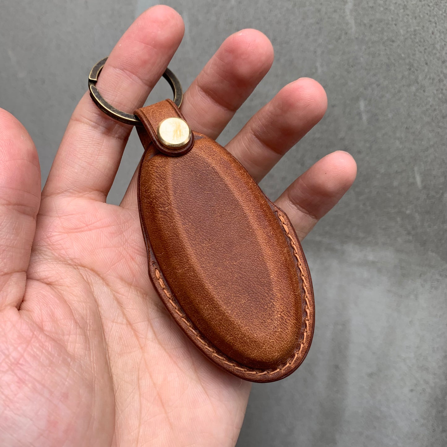 Nissan key fob cover, Pueblo leather key case