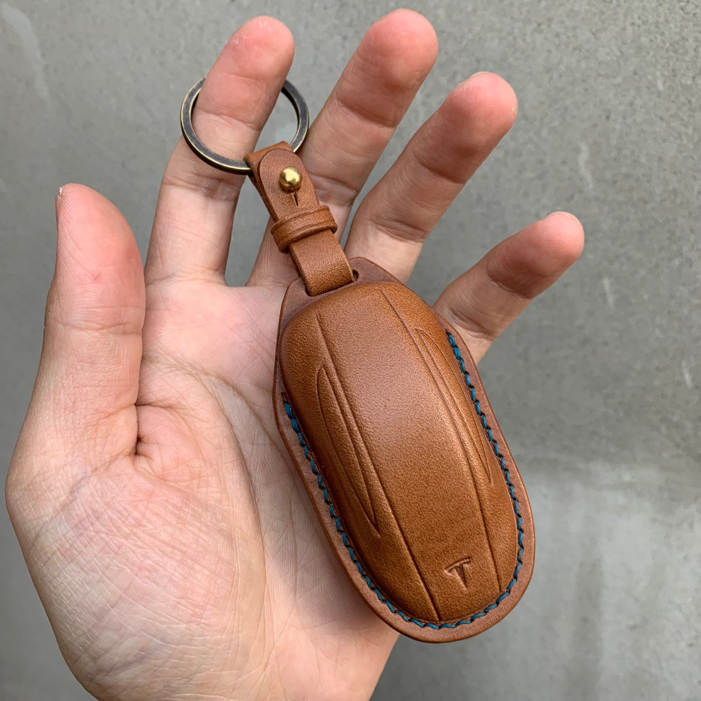 Tesla key fob cover, Buttero Leather