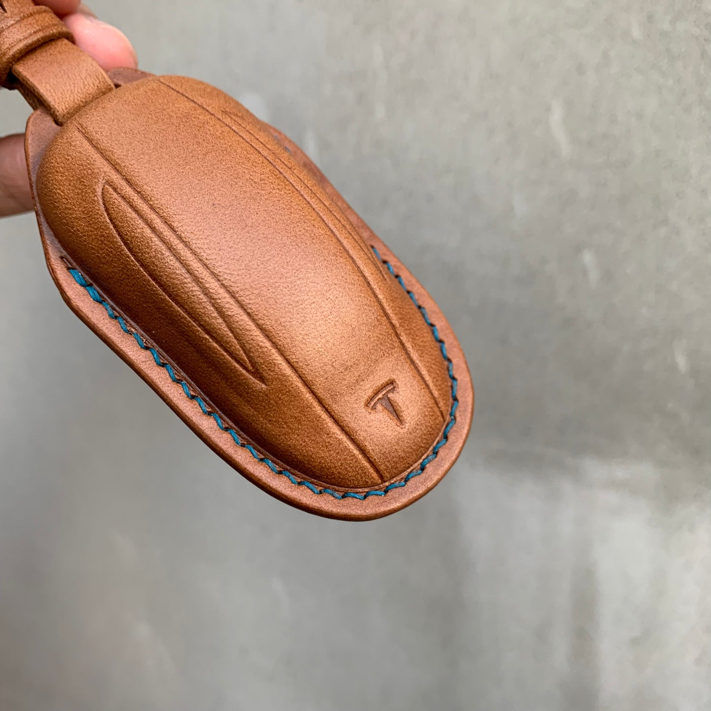 Tesla key fob cover, Buttero Leather