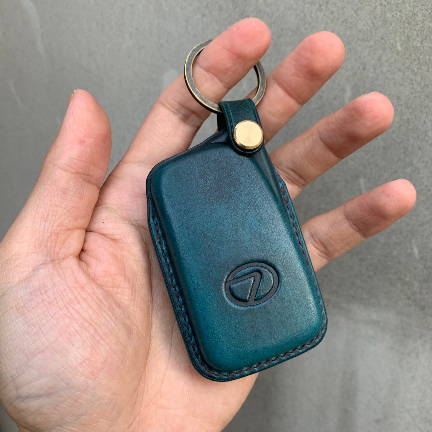 Lexus key fob cover, Wax leather