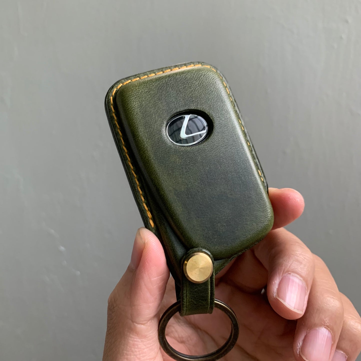 Lexus key fob cover, Wax leather