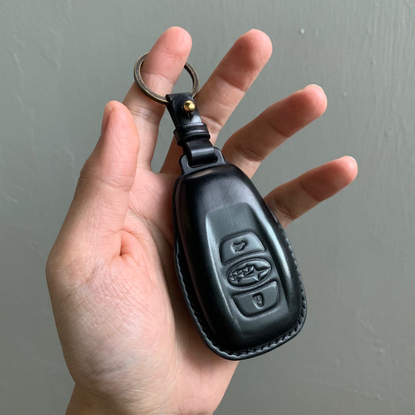 Subaru key fob cover, Shell Cordovan key case