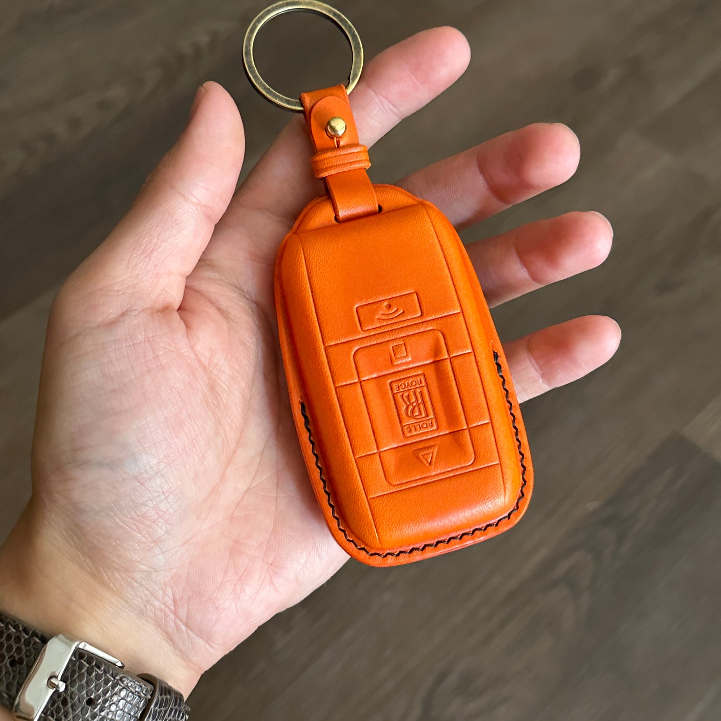 Rolls Royce key fob cover, key case,Buttero Leather