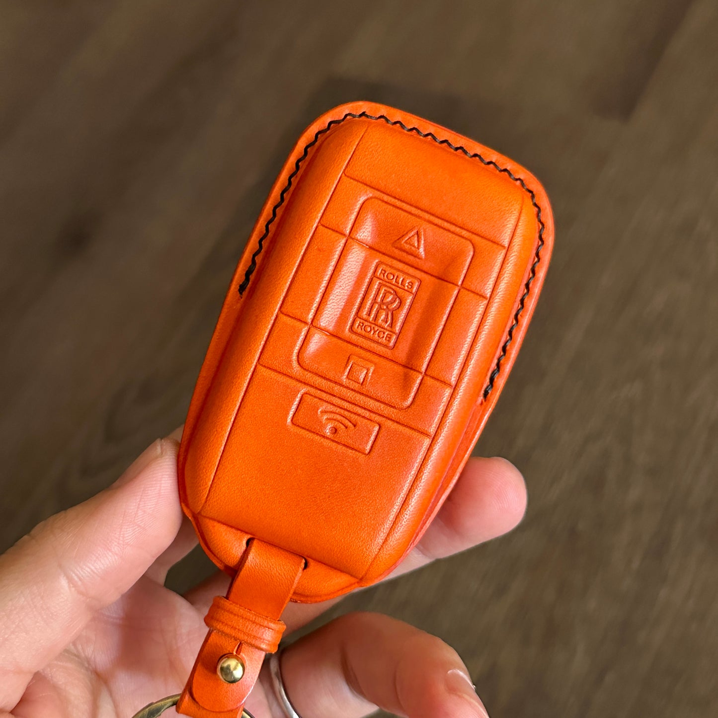 Rolls Royce key fob cover, key case,Buttero Leather