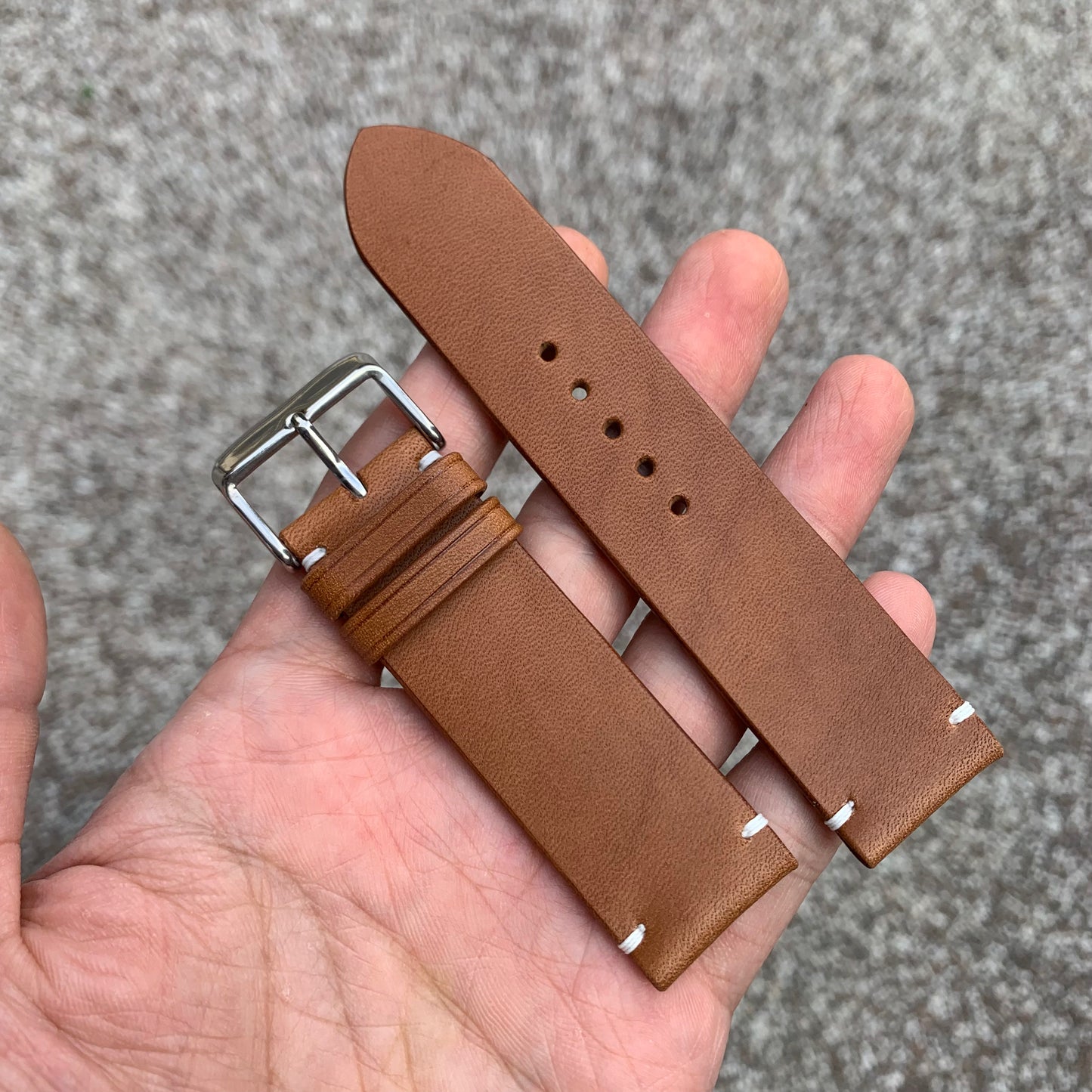 Italian Buttero leather watch band
