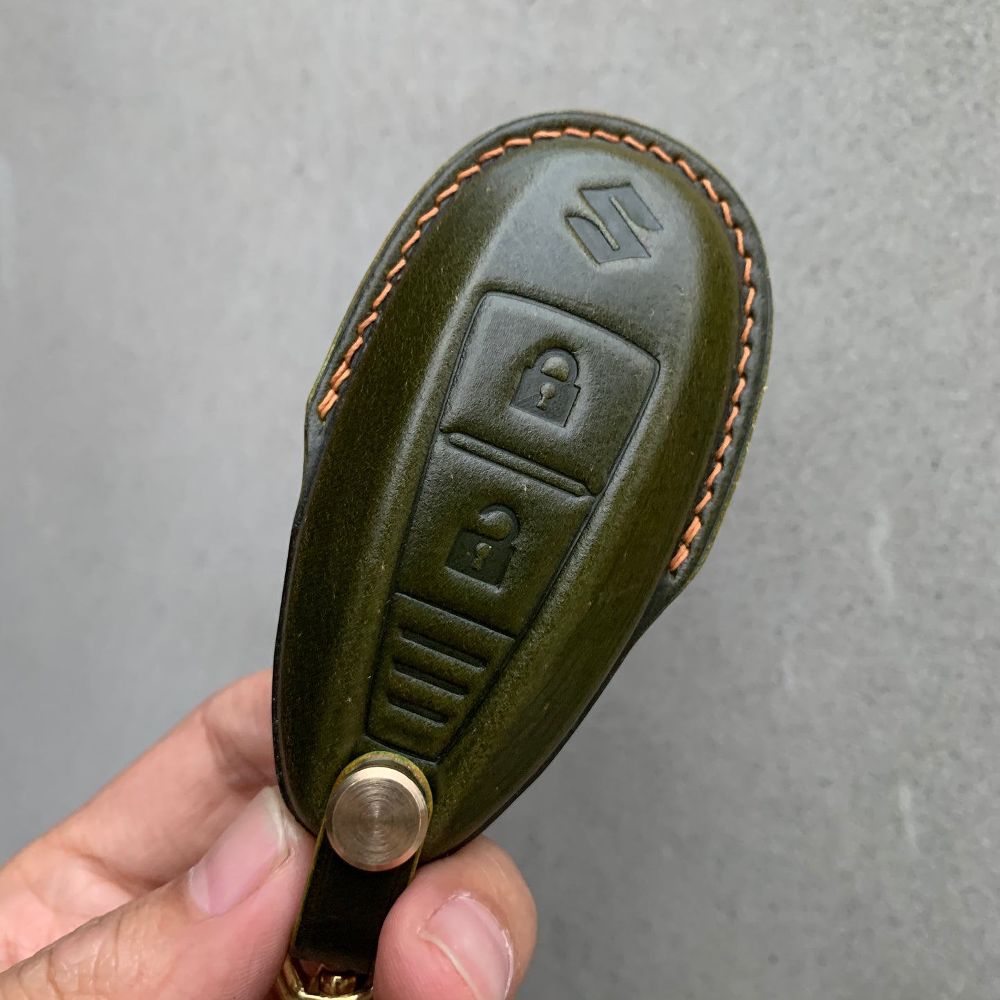 Suzuki key fob cover, Shell Cordovan key case
