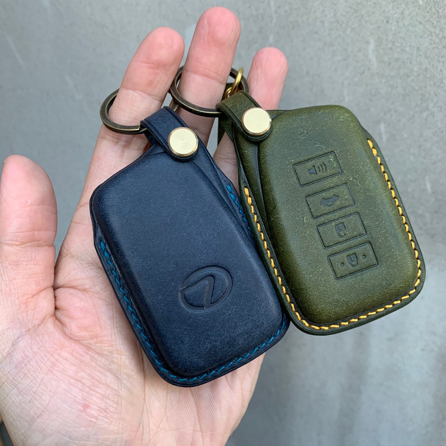Lexus key fob cover, Pueblo leather