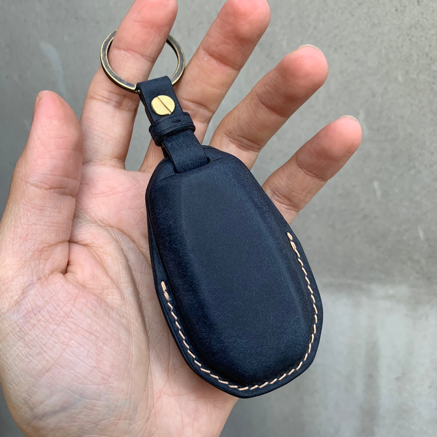 Infiniti key fob cover, Pueblo leather