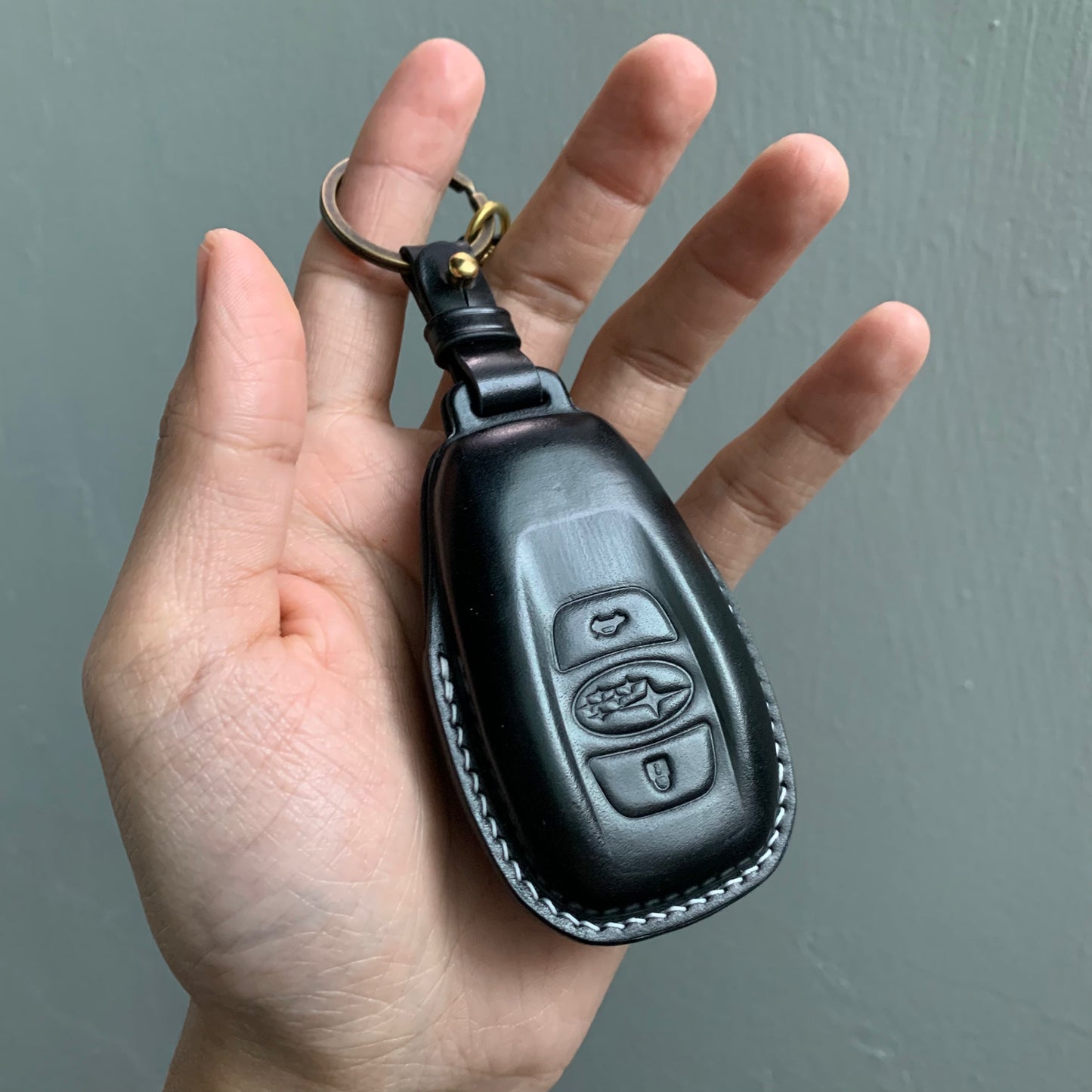 Subaru key fob cover, Shell Cordovan key case