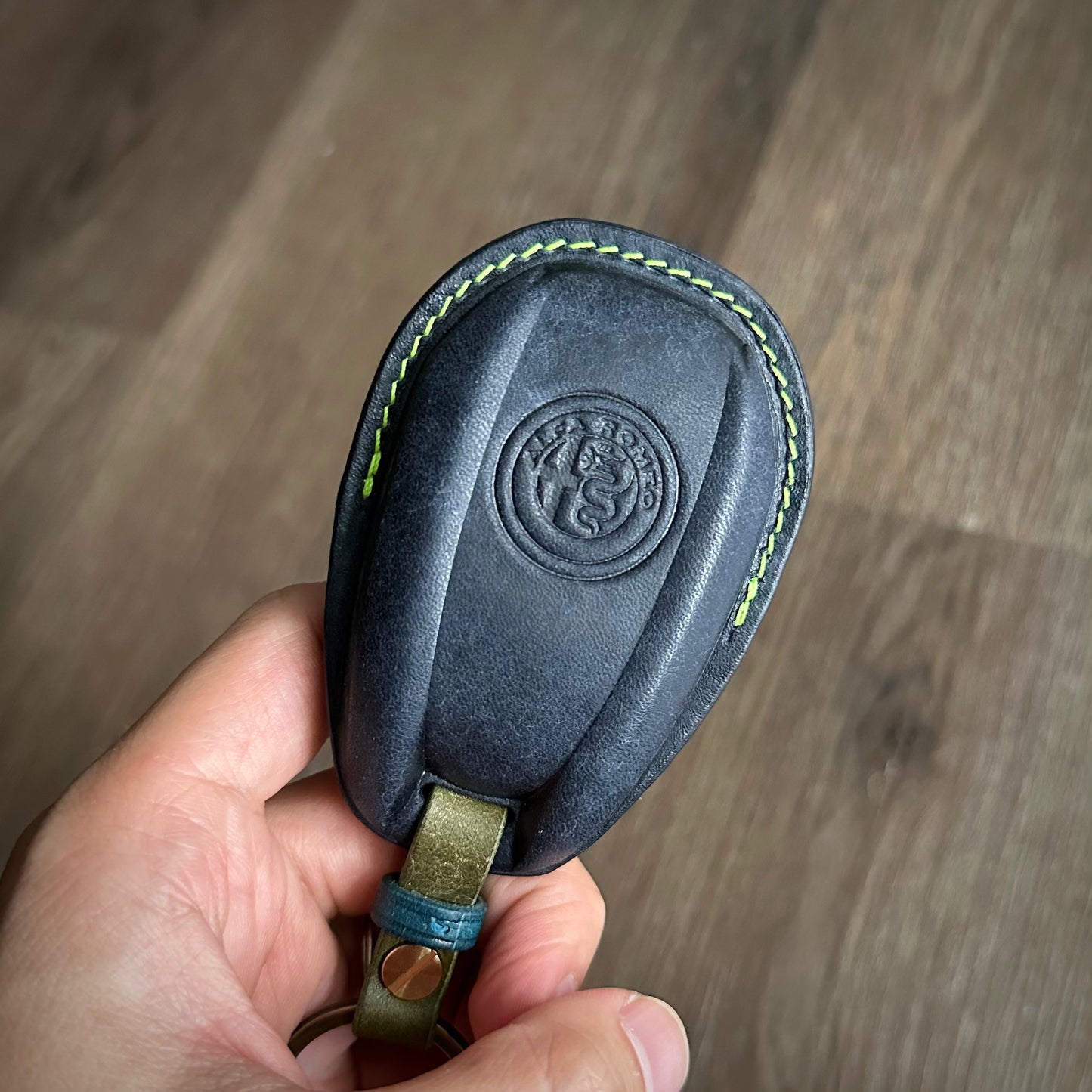 Alfa Romeo key fob cover, Pueblo leather