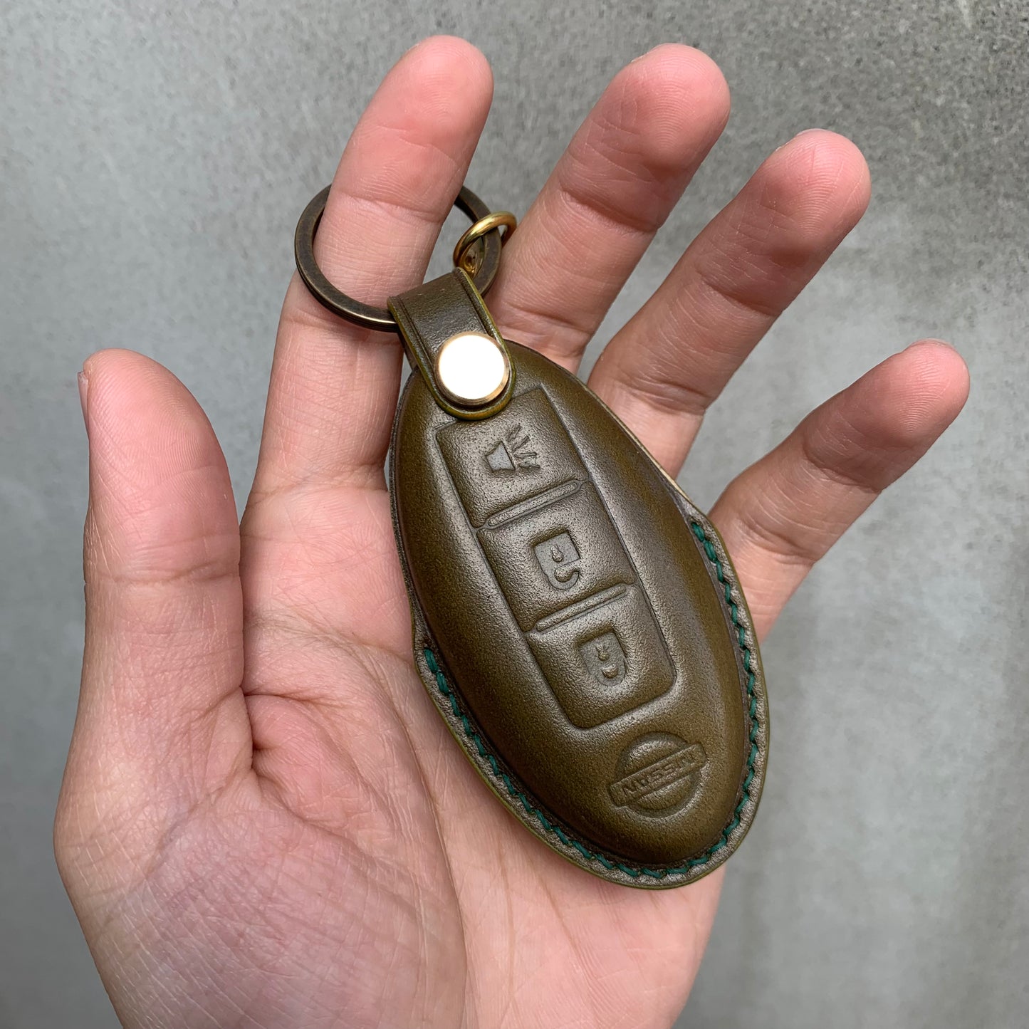 Nissan key fob cover, Shell Cordovan key case