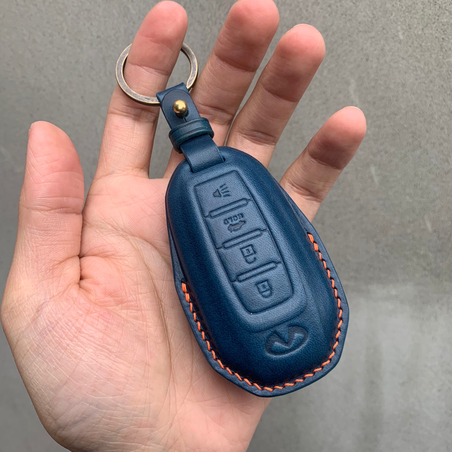 Infiniti key fob cover, Buttero Leather key case