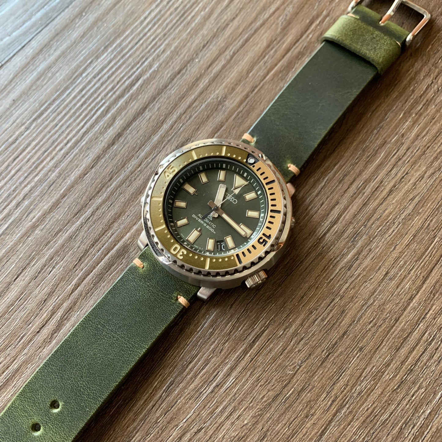 Italian Badalassi wax leather watch band