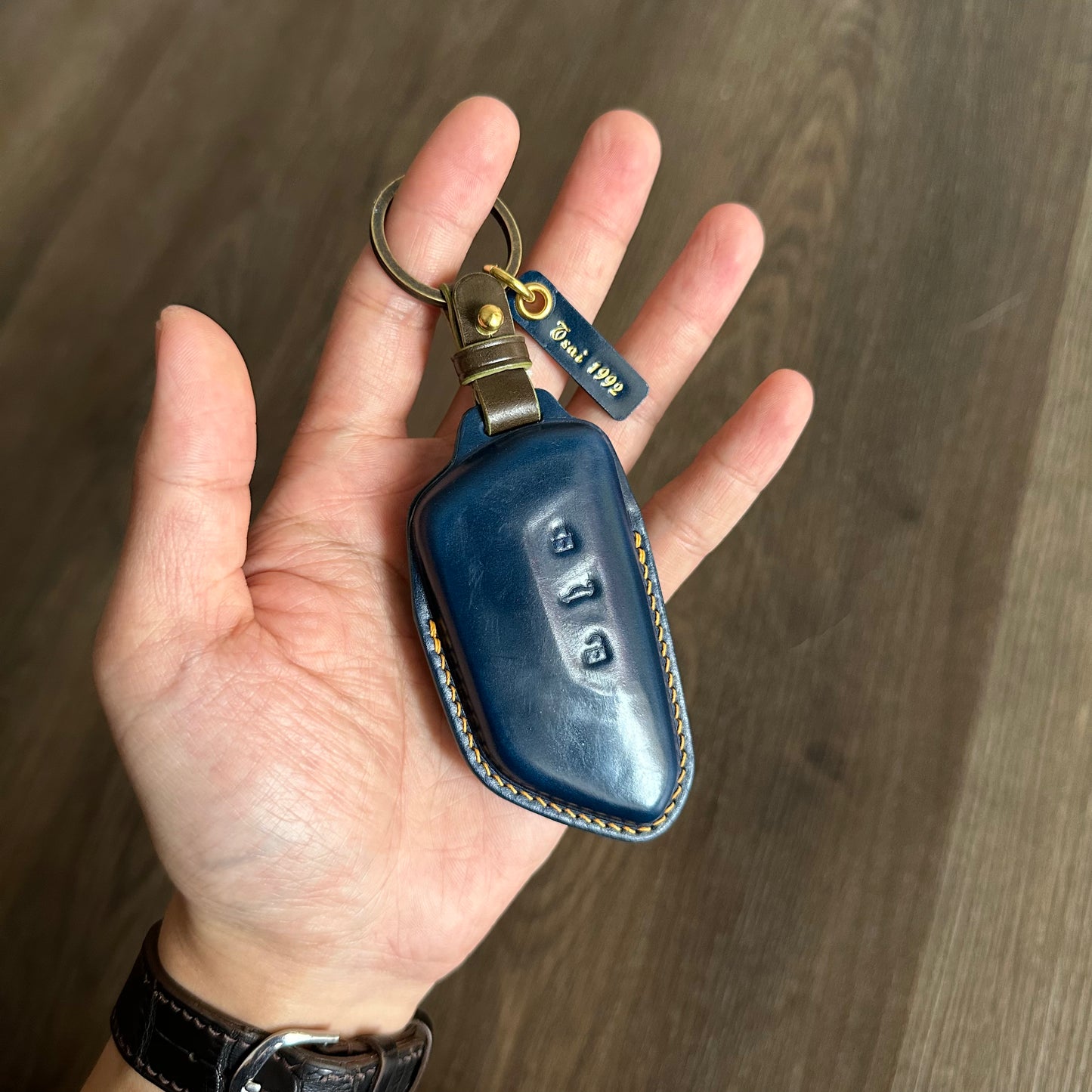 Volkswagen key fob cover, Shell Cordovan, key case