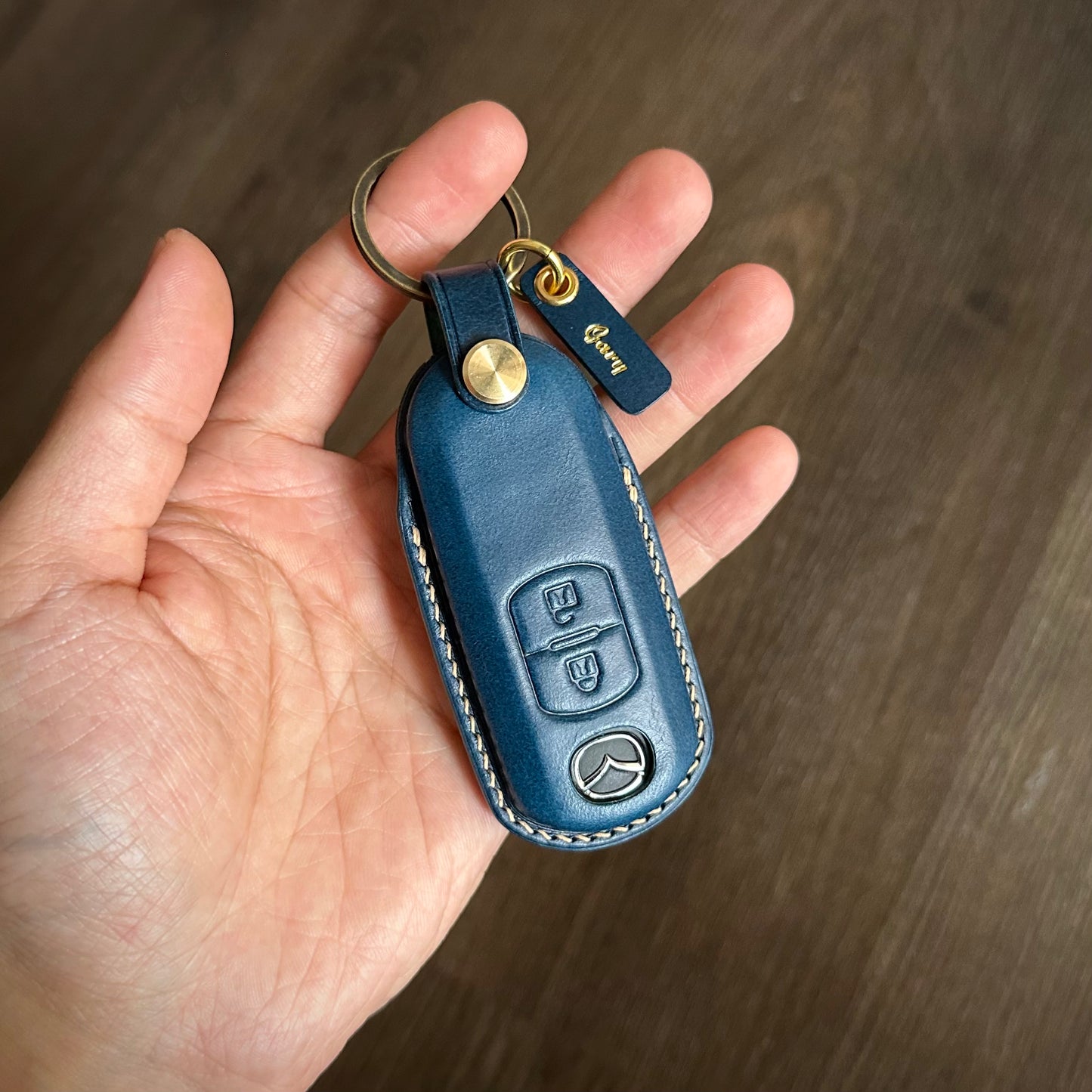Mazda key fob cover, Buttero Leather key case
