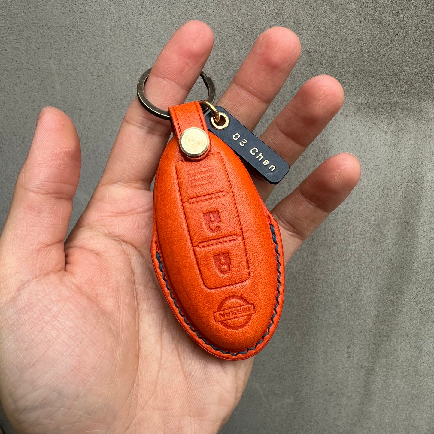 Nissan key fob cover, Buttero Leather key case