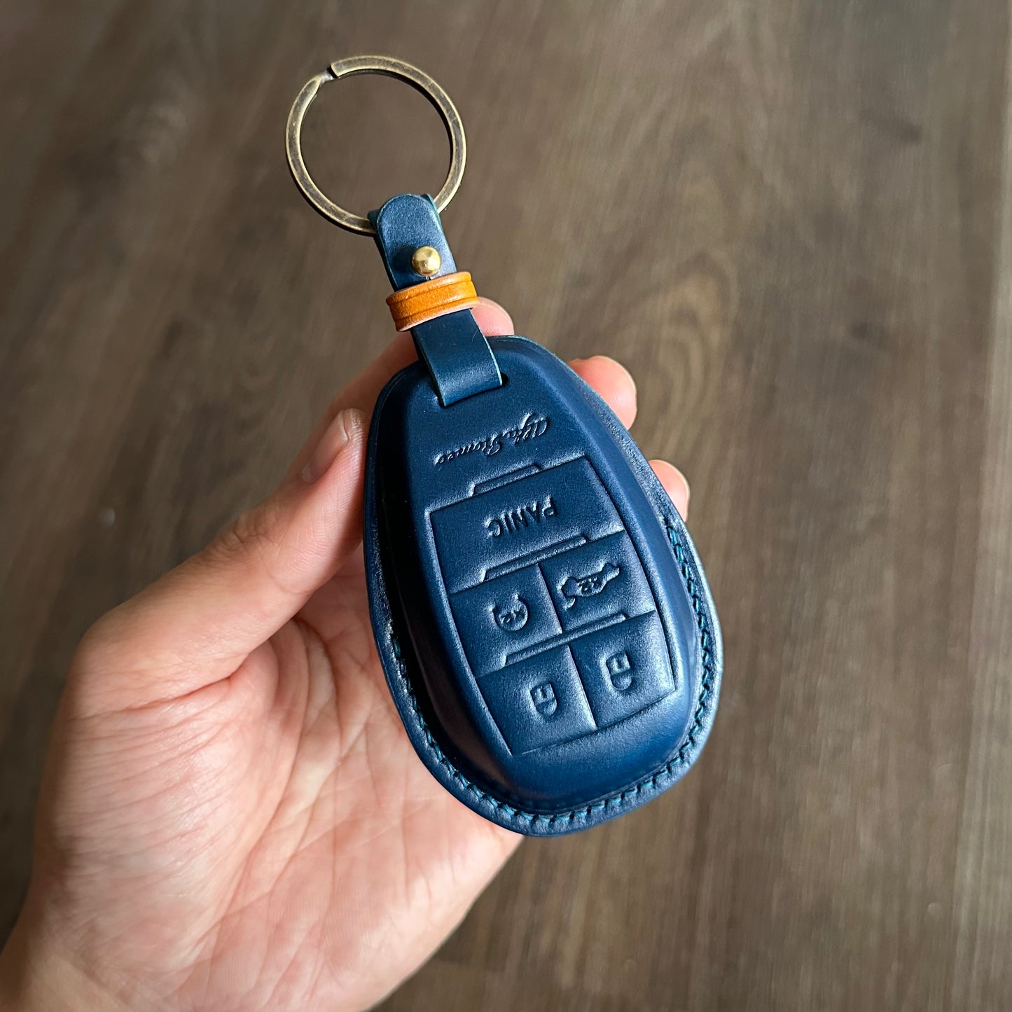 Alfa Romeo key fob cover, Shell Cordovan