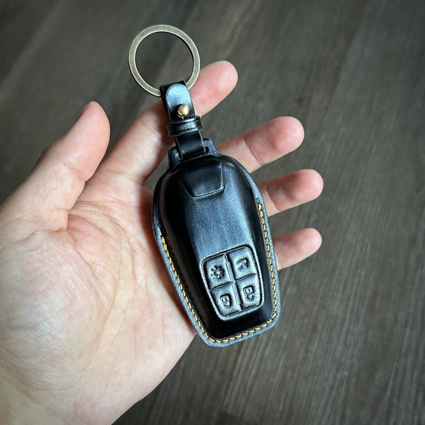 Ferrari key fob cover, key case Shell Cordovan
