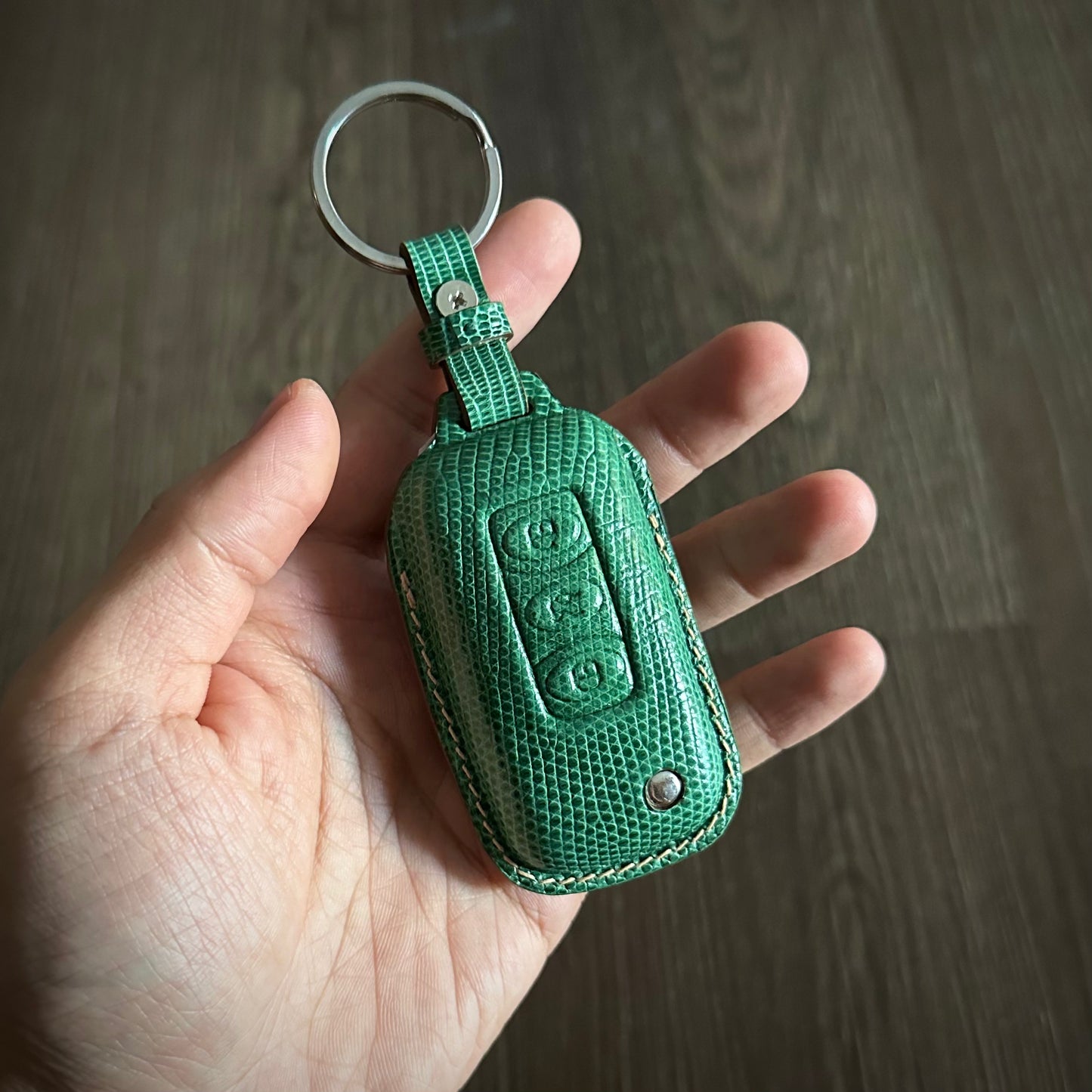 Bentley key fob cover, Bentley Leather key case, Lizard leather