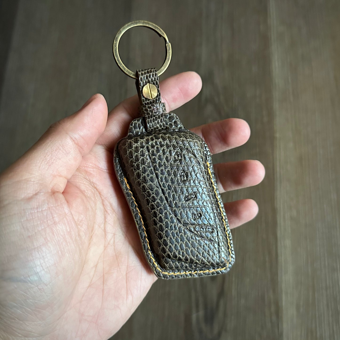 Lexus key fob cover, Lexus Leather key case, Lizard leather