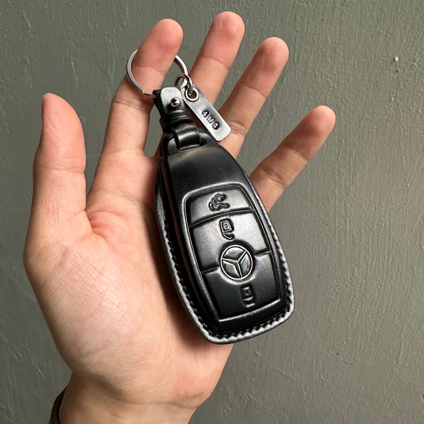 Mercedes-Benz key fob cover, Shell Cordovan