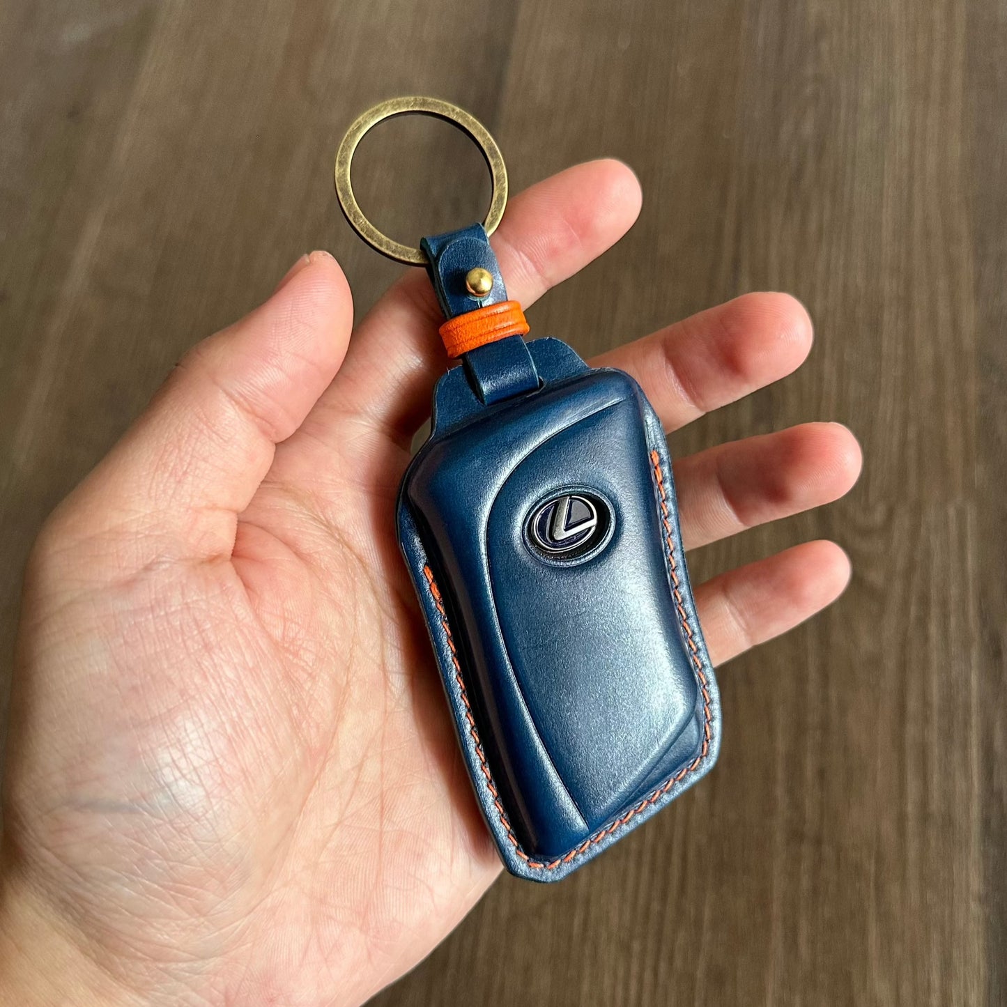 Lexus key fob cover, Shell Cordovan