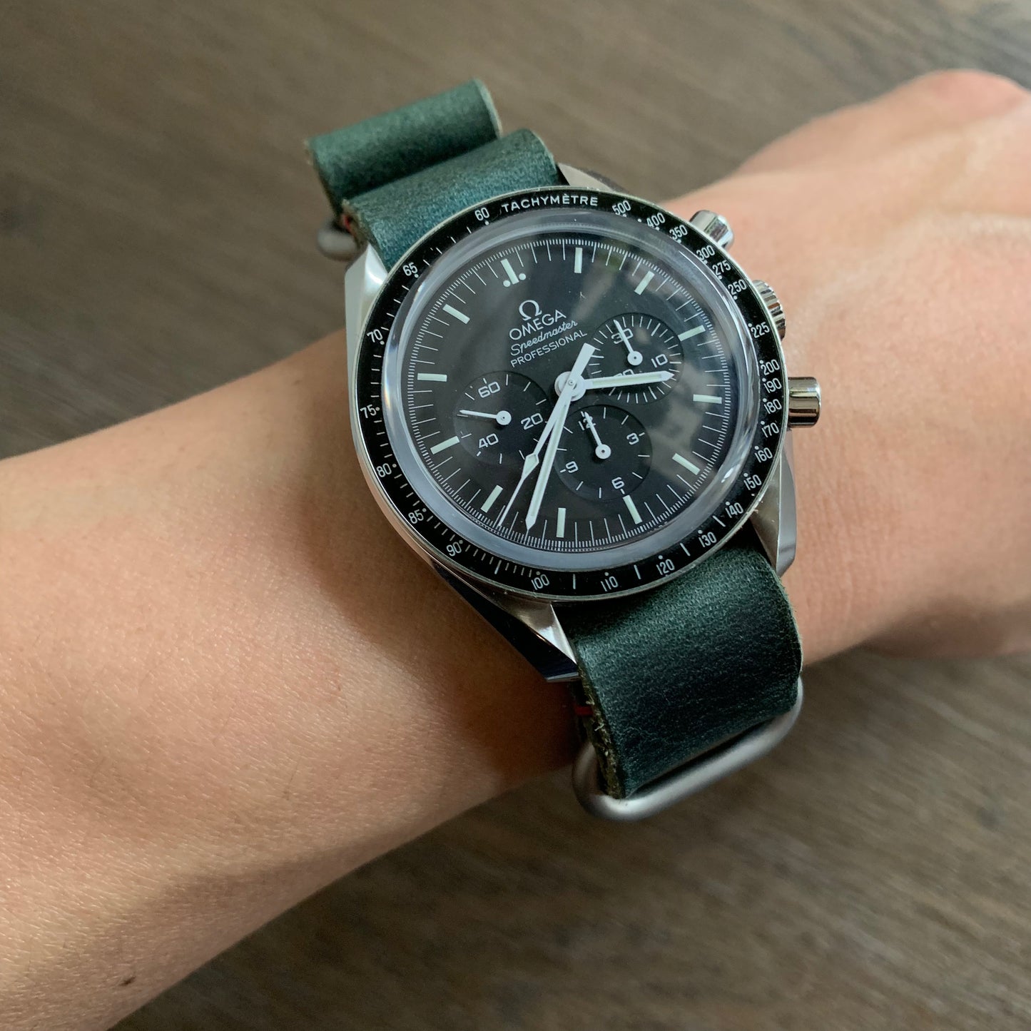 Wax Leather NATO strap, leather zulu strap