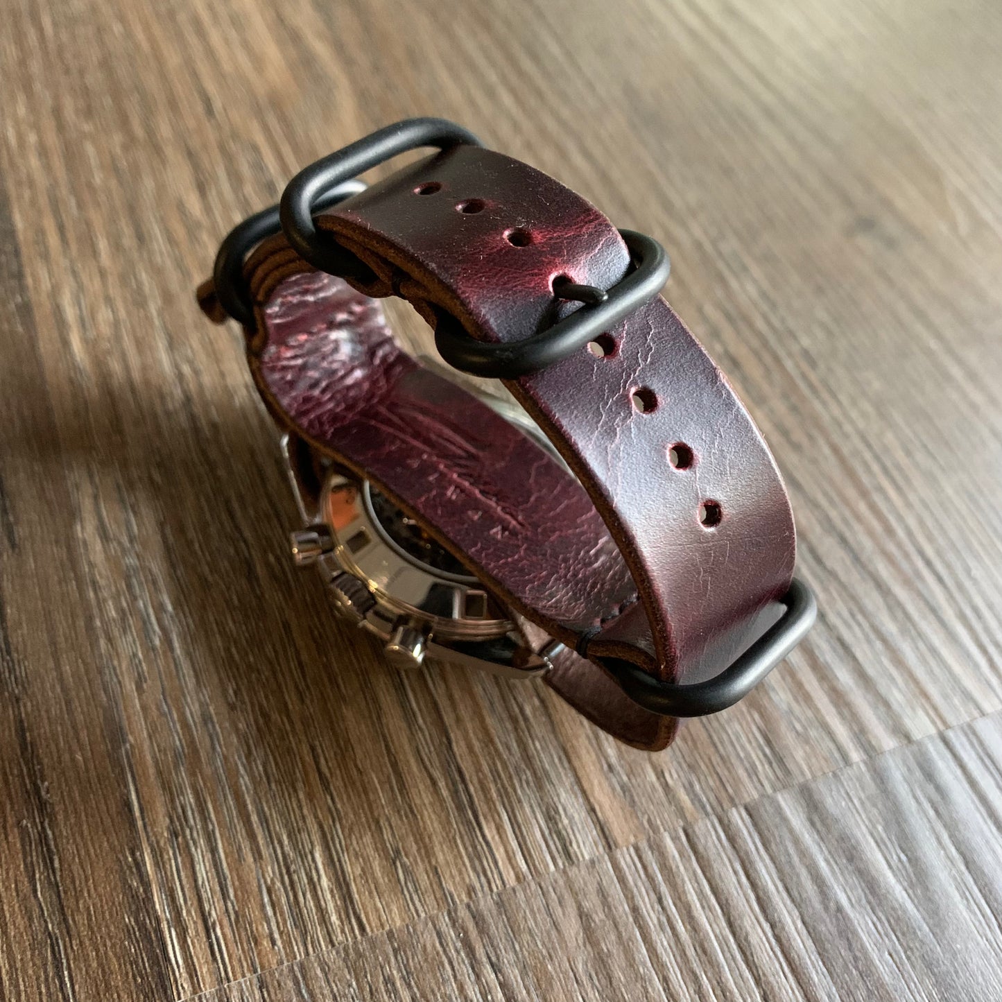 Horween Chromexcel NATO strap, zulu strap, watch band