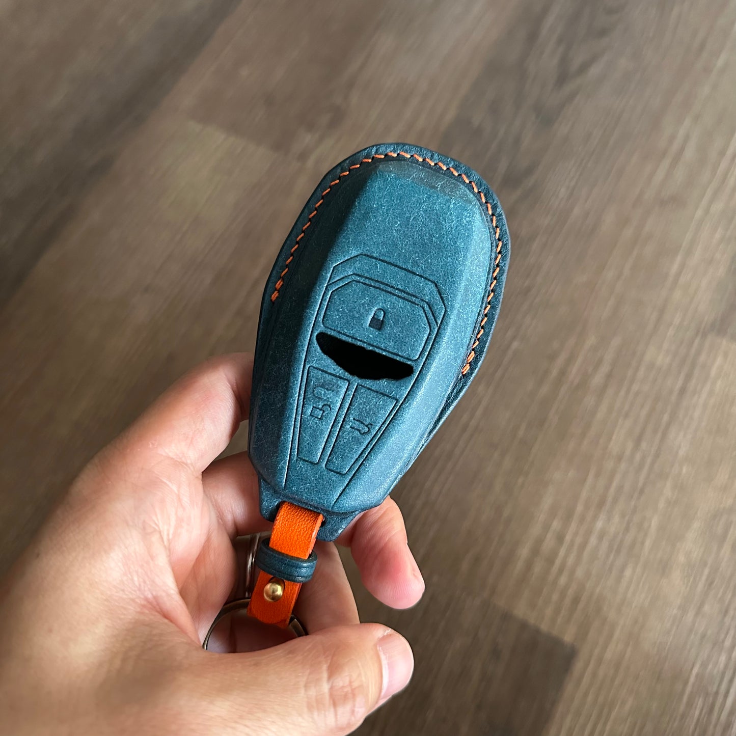 Aston Martin key case, key fob cover, Pueblo leather