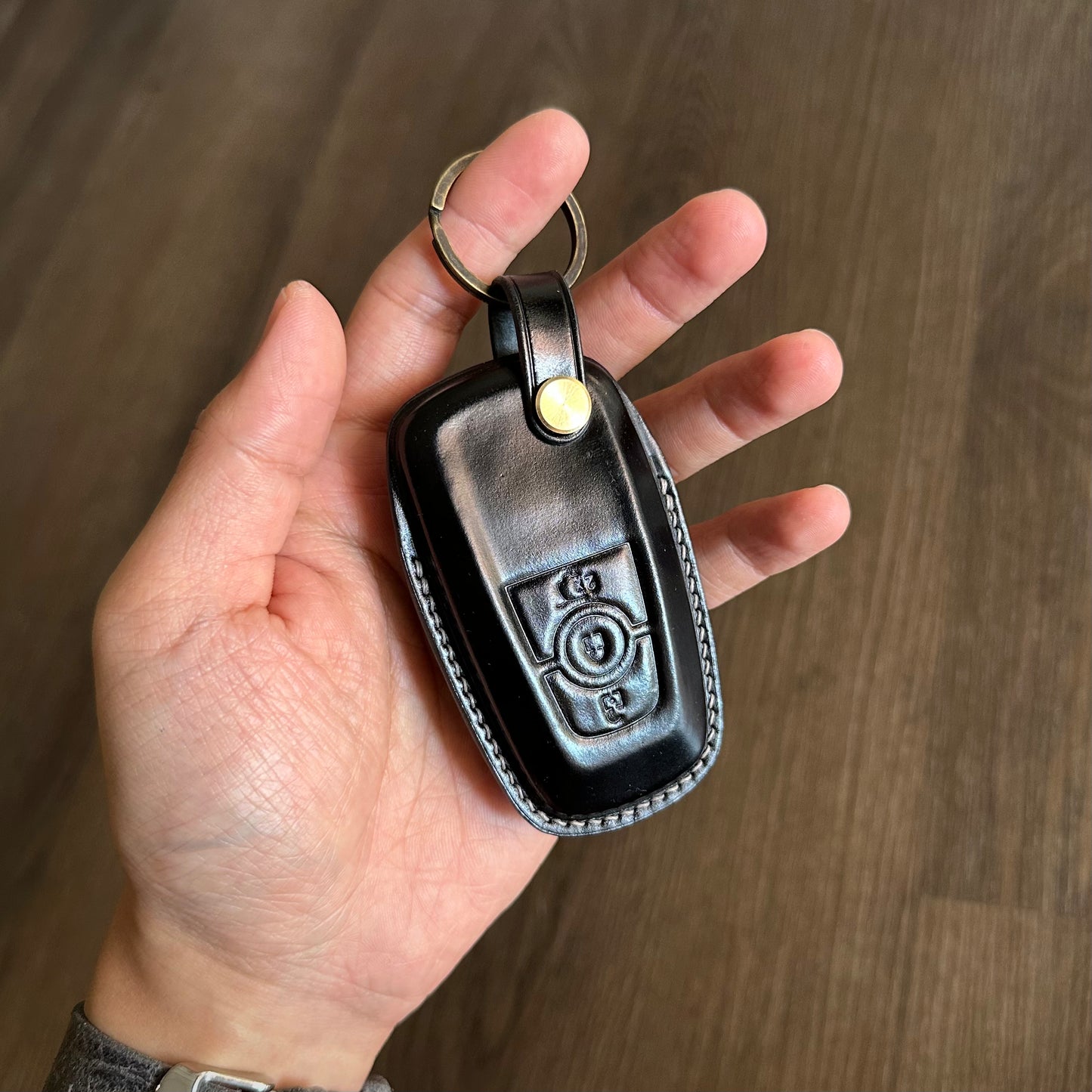 Ford Mustang key fob cover, Shell Cordovan