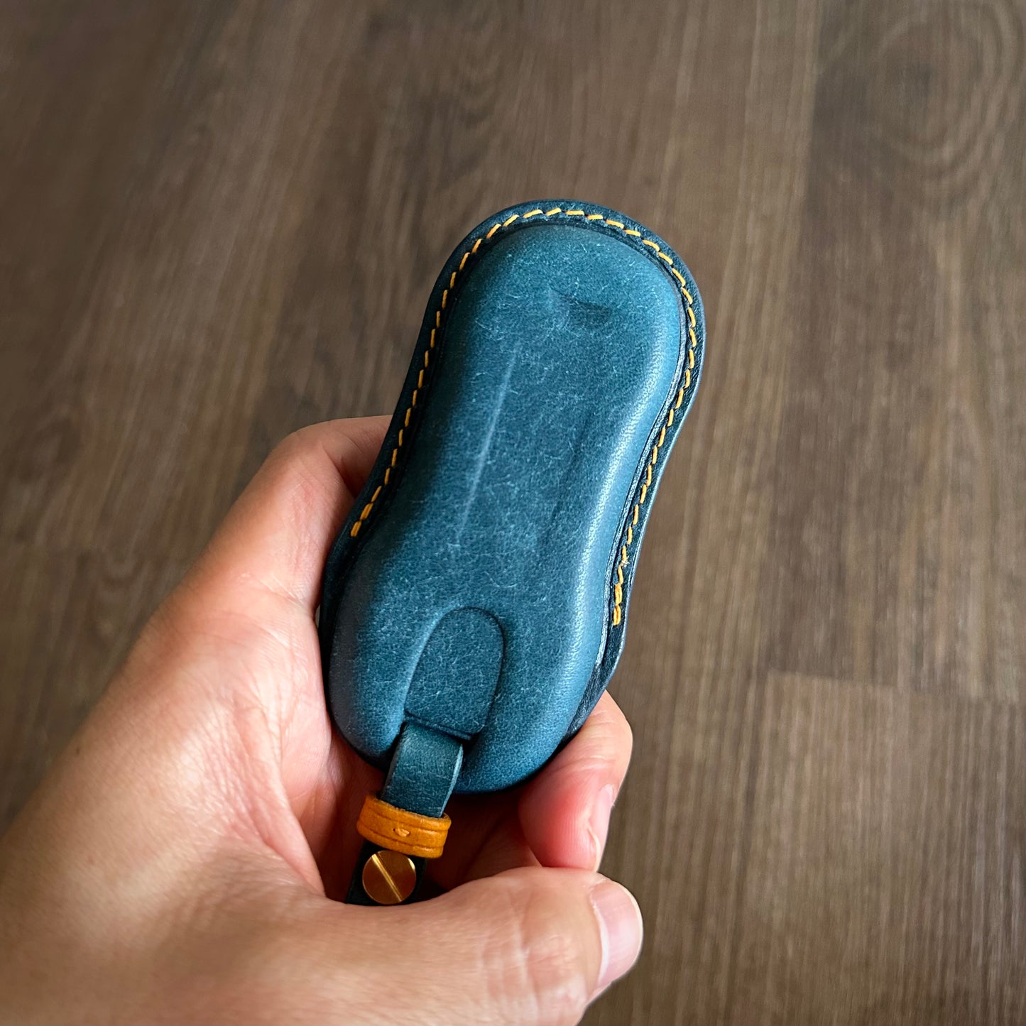 Porsche key fob cover, key case, Pueblo leather