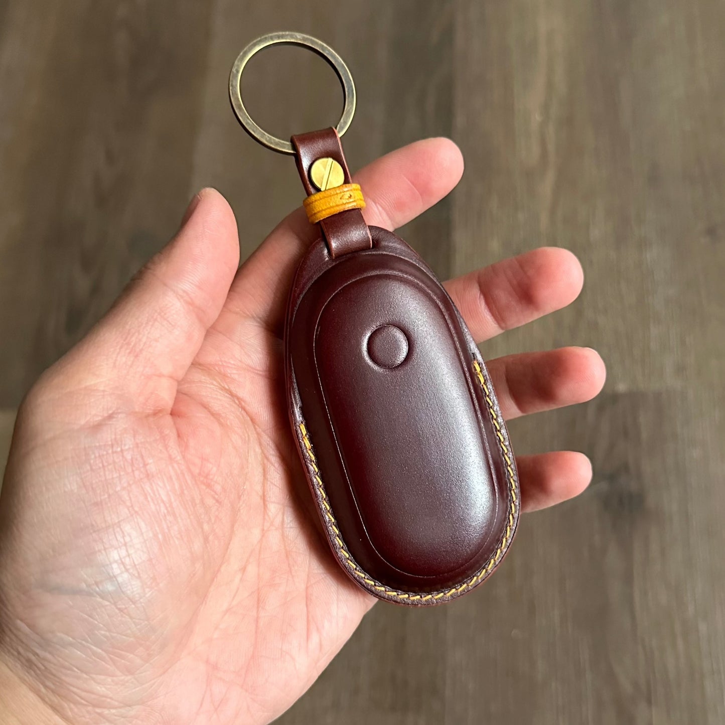 Mercedes-Benz key fob cover, Shell Cordovan