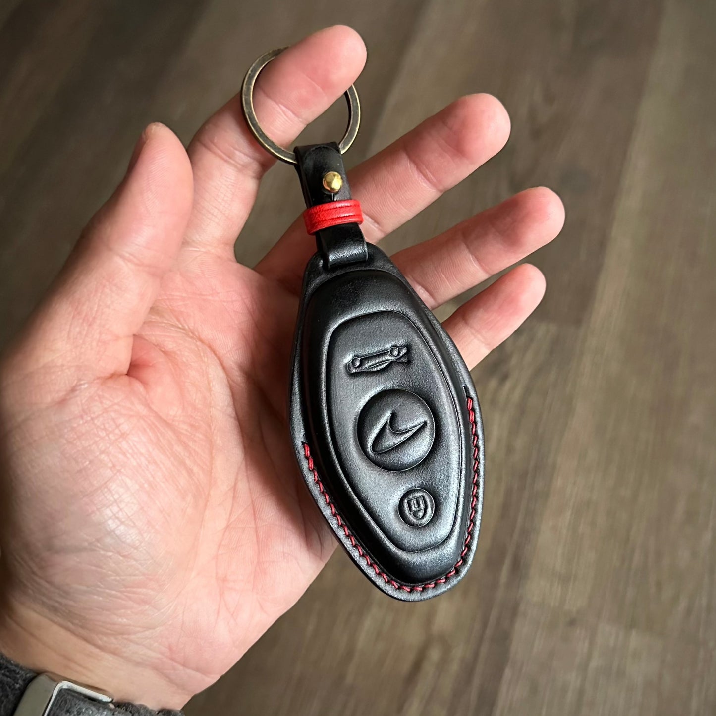 McLaren key fob cover, Shell Cordovan