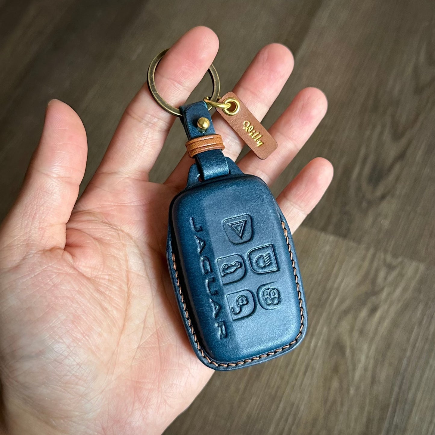 Jaguar key fob cover, Buttero Leather