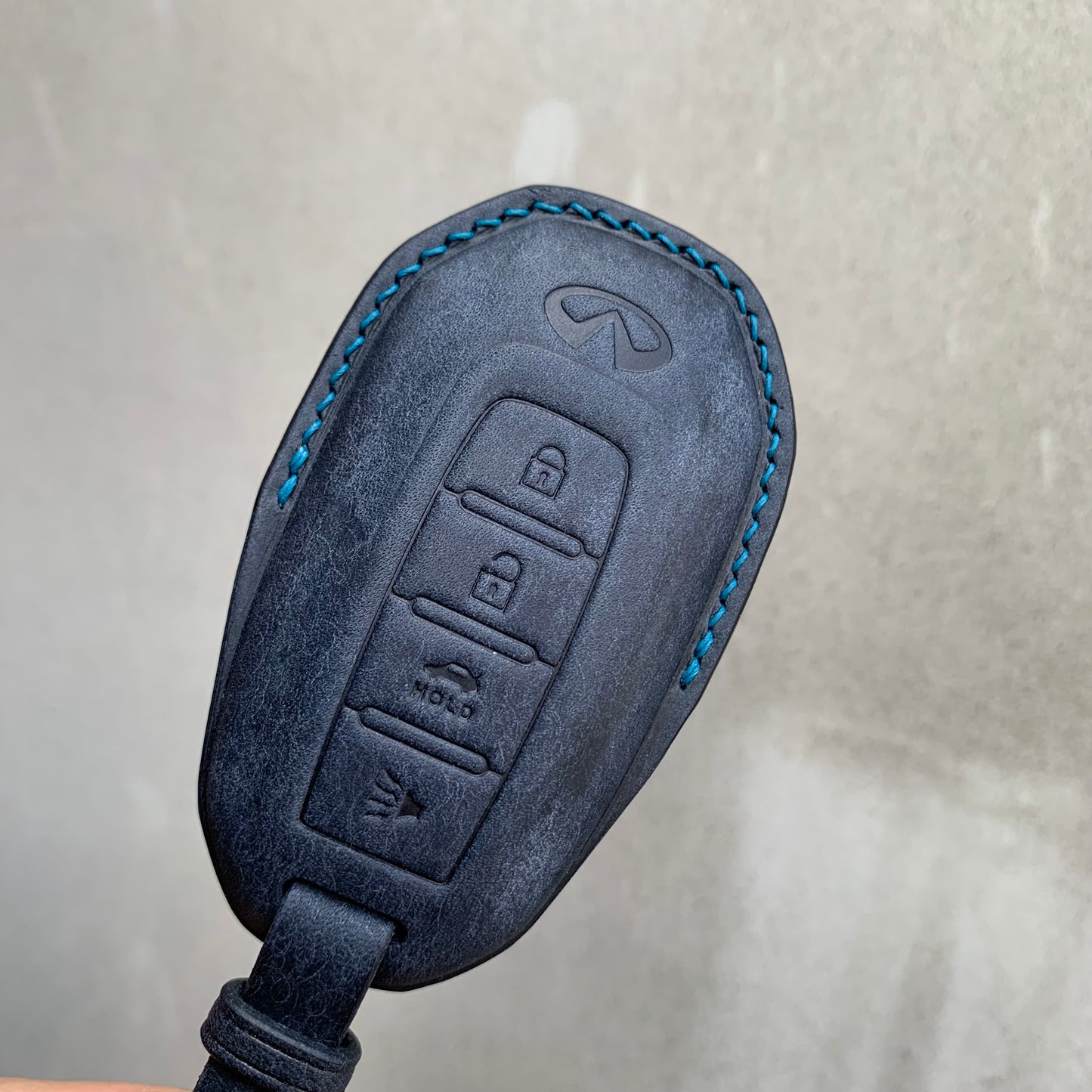 Infiniti key fob cover, Pueblo leather