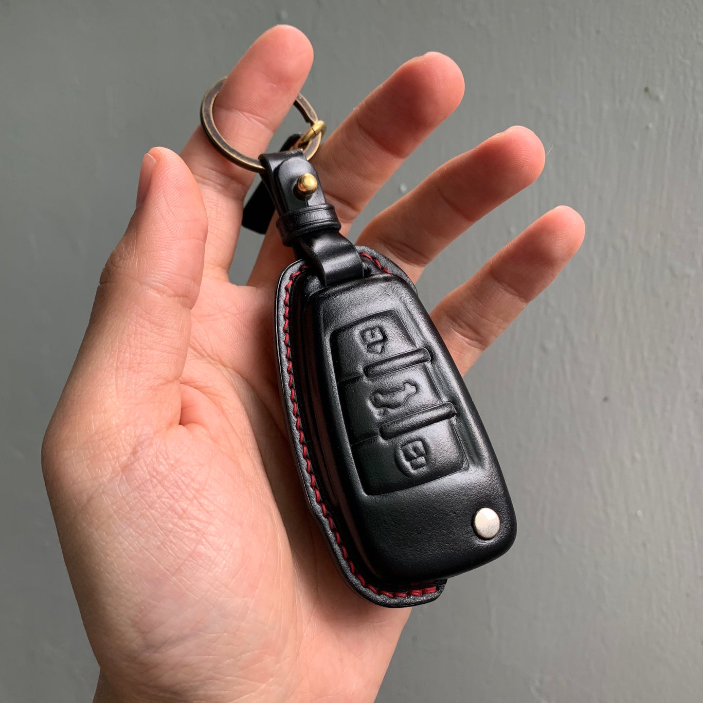 Audi key fob cover, Shell Cordovan