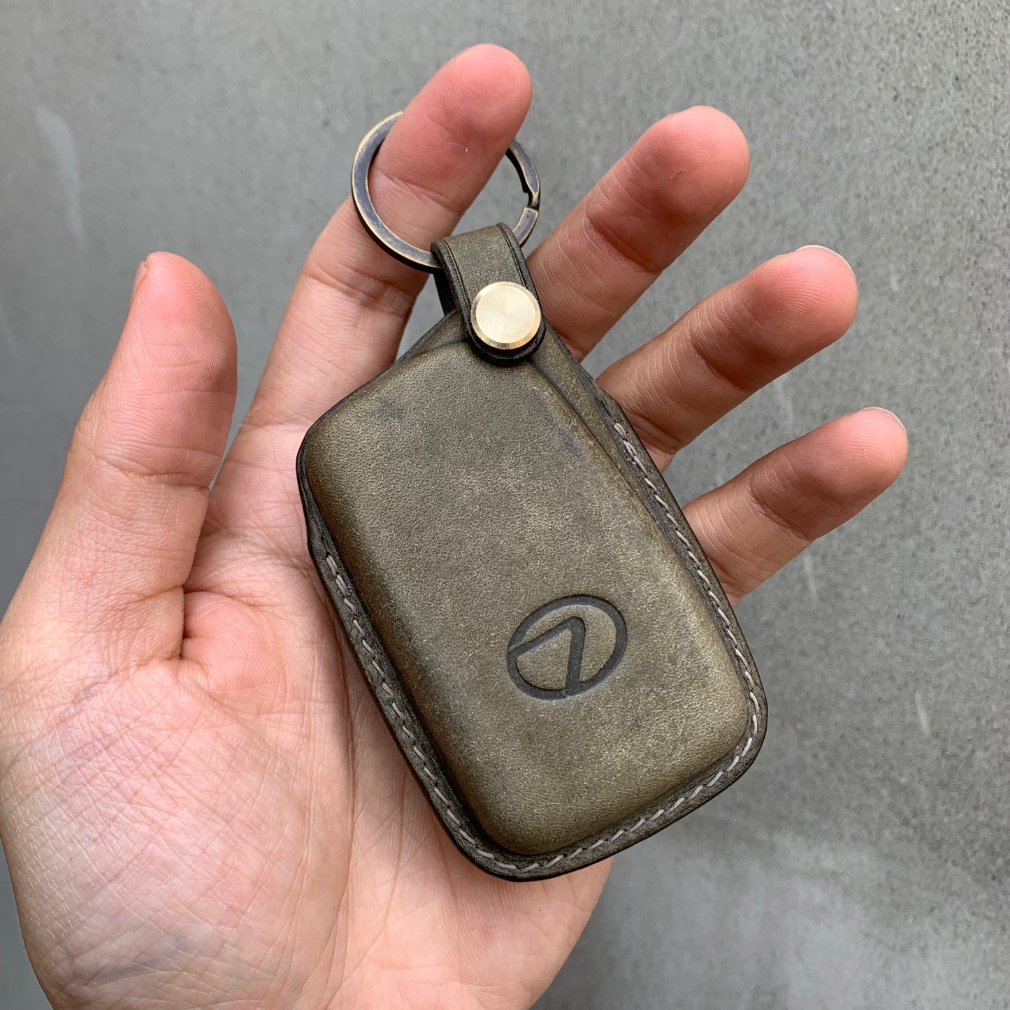 Lexus key fob cover, Pueblo leather