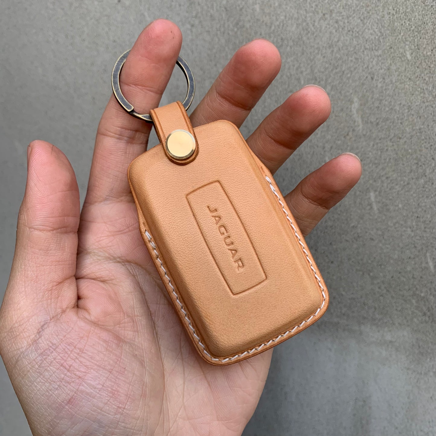 Jaguar key fob cover, Buttero Leather