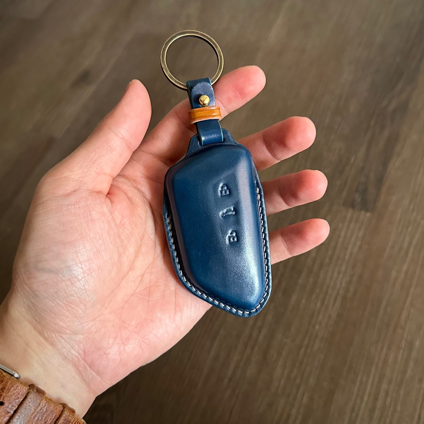 Volkswagen key fob cover, Shell Cordovan, key case