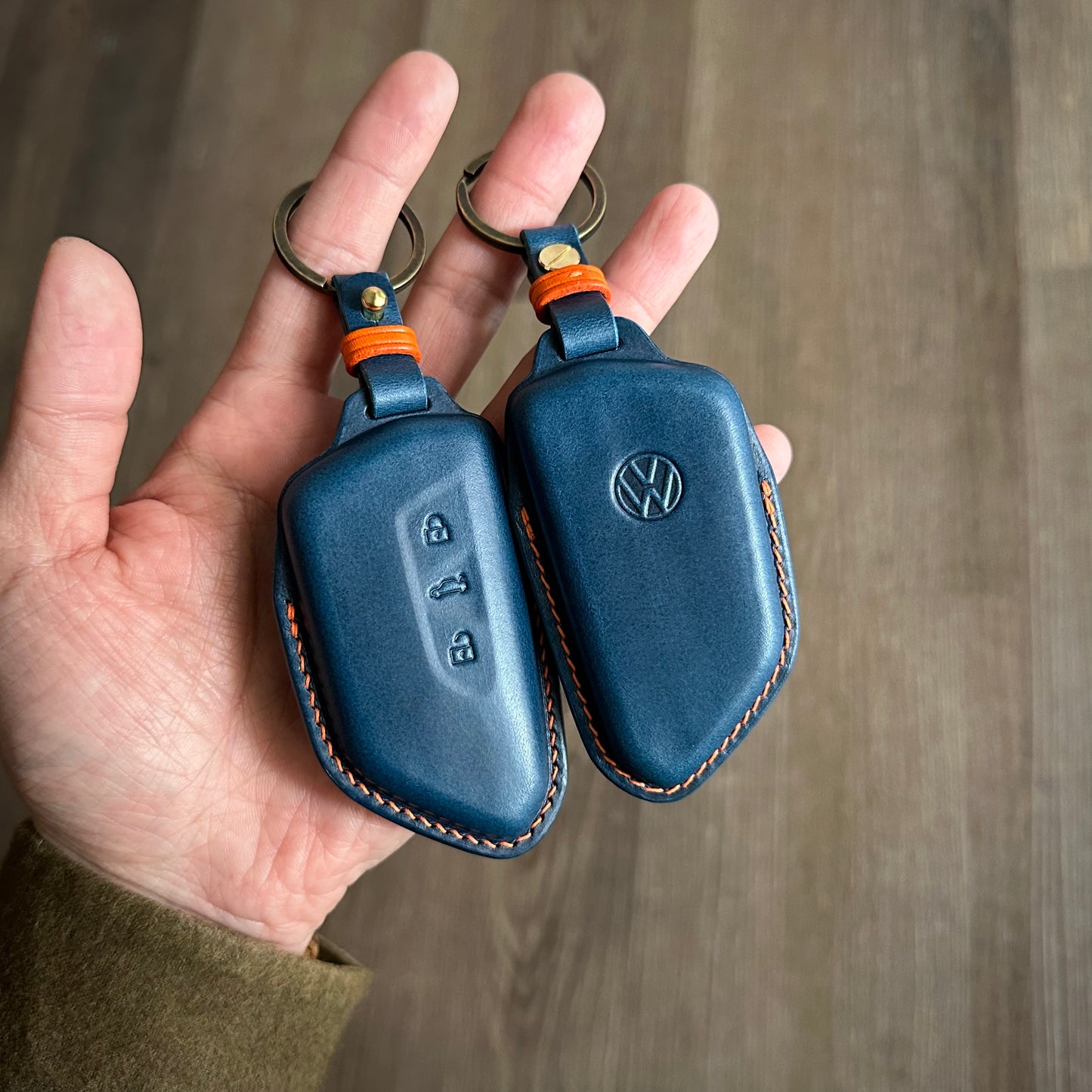 Volkswagen key fob cover, Buttero leather